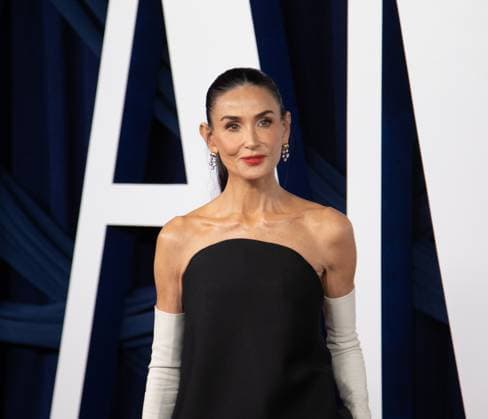 Demi Moore arrives on the red carpet for the Glamour Women of the Year Awards on Tuesday, November 4, 2025 at The Plaza Hotel in New York City.  NYP20251104595 SERENAxXUxNING