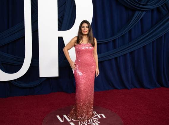 Behnaz Ghahramani arrives on the red carpet for the Glamour Women of the Year Awards on Tuesday, November 4, 2025 at The Plaza Hotel in New York City.  NYP20251104530 SERENAxXUxNING