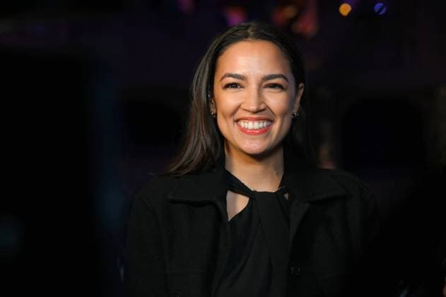 NEW YORK, NY NOVEMBER 4: Alexandria Ocasio-Cortez at the Brooklyn Paramount Theatre during Zohran Mamdani™s election-night rally, on November 4, 2025. Copyright: xLirixAgamix