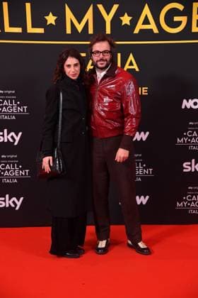 Rome, Italy: Rome, Cinema The Space Moderno Premiere of the Sky Series Call My Agent - Italy , In the photo: Guglielmo Scilla Emanuela Capello Rome Italy  - ZUMAp169 20251104_zea_p169_1535 Copyright: xVincenzoxLandix