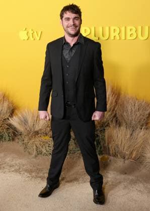 RJ Mitte attends the world premiere of the Apple TV series Pluribus at the DGA Theater on Tuesday, November 4, 2025. Pluribus will make its global debut on Apple TV with its first two episodes on Friday, November 7, 2025, followed by new episodes every Friday through December 26. Storyline: The most miserable person on Earth must save the world from happiness.  LAP20251104847 GREGxGRUDT