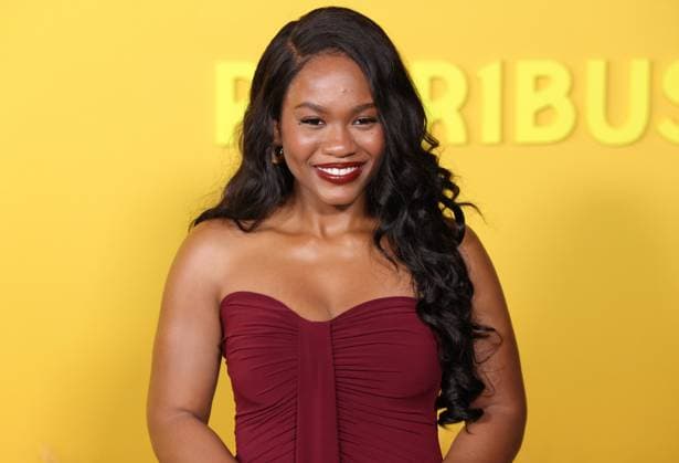 Esther Omegba attends the world premiere of the Apple TV series Pluribus at the DGA Theater on Tuesday, November 4, 2025. Pluribus will make its global debut on Apple TV with its first two episodes on Friday, November 7, 2025, followed by new episodes every Friday through December 26. Storyline: The most miserable person on Earth must save the world from happiness.  LAP20251104892 GREGxGRUDT