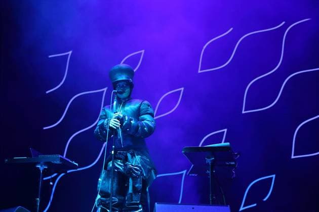 Erykah Badu bei einem Konzert in der Uber Eats Music Hall in Berlin, 4. November 2025. Erykah Badu Konzert Berlin