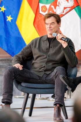 Campino bei der Verleihung des Staatspreises des Landes Nordrhein-Westfalen 2025 an Fotograf Andreas Gursky im K21. Düsseldorf, 04.11.2025