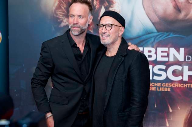 Erik Schmitt und Benno FuÌˆrmann bei der Premiere des Kinofims Das Leben der Wünsche im Mathäser Filmpalast. München, 04.11.2025