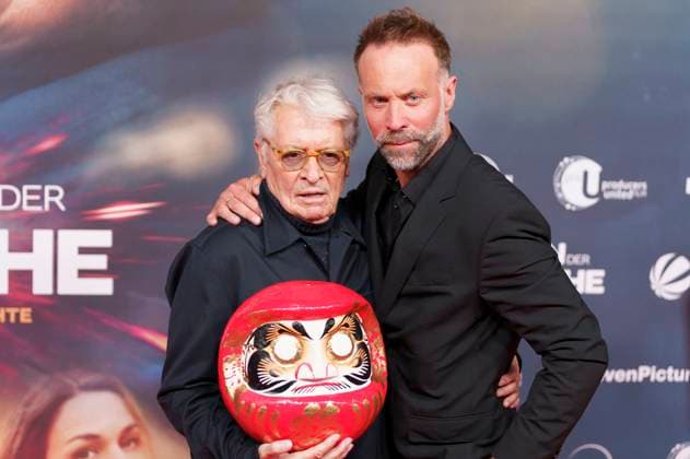 Henry Hübchen und Erik Schmitt bei der Premiere des Kinofims Das Leben der Wünsche im Mathäser Filmpalast. München, 04.11.2025