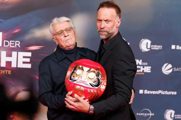 Henry Hübchen und Erik Schmitt bei der Premiere des Kinofims Das Leben der Wünsche im Mathäser Filmpalast. München, 04.11.2025