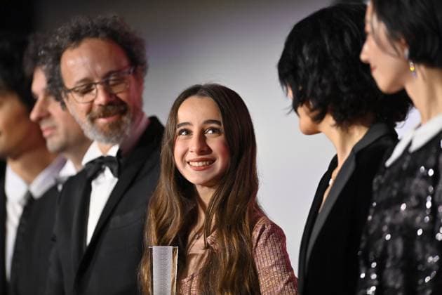 Palestine 36 honored with the Tokyo Grand Prix at TIFF 2025 TOKYO, JAPAN - NOVEMBER 5 : Actress Wardi Eilaboun receives the trophy to Palestinian filmmaker Annemarie Jacir’s film Palestine 36 which won the Tokyo Grand Prix and the Governor of Tokyo Award at the 38th Tokyo International Film Festival, in Tokyo, Japan, on November 5, 2025. Set in Palestine under British rule in 1936, Palestine 36 portrays the uprising of Palestinian Arabs against colonial and Zionist forces, exploring the roots of national identity and resistance. Jacir, one of the leading voices in Arab cinema, was recognized for her bold and humanistic storytelling. David Mareuil Anadolu Tokyo Japan. Editorial use only. Please get in touch for any other usage.  Copyright: x2025xAnadoluxDavidxMareuilx