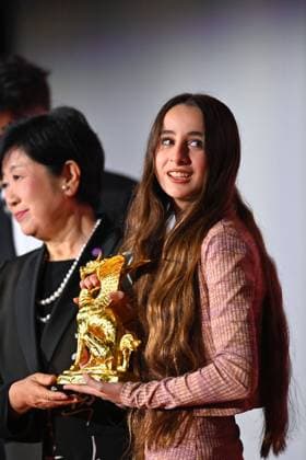 Palestine 36 honored with the Tokyo Grand Prix at TIFF 2025 TOKYO, JAPAN - NOVEMBER 5 : Actress Wardi Eilaboun receives the trophy to Palestinian filmmaker Annemarie Jacir’s film Palestine 36 which won the Tokyo Grand Prix and the Governor of Tokyo Award at the 38th Tokyo International Film Festival, in Tokyo, Japan, on November 5, 2025. Set in Palestine under British rule in 1936, Palestine 36 portrays the uprising of Palestinian Arabs against colonial and Zionist forces, exploring the roots of national identity and resistance. Jacir, one of the leading voices in Arab cinema, was recognized for her bold and humanistic storytelling. David Mareuil Anadolu Tokyo Japan. Editorial use only. Please get in touch for any other usage.  Copyright: x2025xAnadoluxDavidxMareuilx