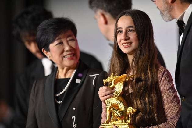 Palestine 36 honored with the Tokyo Grand Prix at TIFF 2025 TOKYO, JAPAN - NOVEMBER 5 : Actress Wardi Eilaboun receives the trophy to Palestinian filmmaker Annemarie Jacir’s film Palestine 36 which won the Tokyo Grand Prix and the Governor of Tokyo Award at the 38th Tokyo International Film Festival, in Tokyo, Japan, on November 5, 2025. Set in Palestine under British rule in 1936, Palestine 36 portrays the uprising of Palestinian Arabs against colonial and Zionist forces, exploring the roots of national identity and resistance. Jacir, one of the leading voices in Arab cinema, was recognized for her bold and humanistic storytelling. David Mareuil Anadolu Tokyo Japan. Editorial use only. Please get in touch for any other usage.  Copyright: x2025xAnadoluxDavidxMareuilx