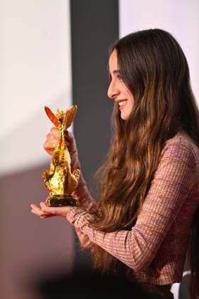 Palestine 36 honored with the Tokyo Grand Prix at TIFF 2025 TOKYO, JAPAN - NOVEMBER 5 : Actress Wardi Eilaboun receives the trophy to Palestinian filmmaker Annemarie Jacir’s film Palestine 36 which won the Tokyo Grand Prix and the Governor of Tokyo Award at the 38th Tokyo International Film Festival, in Tokyo, Japan, on November 5, 2025. Set in Palestine under British rule in 1936, Palestine 36 portrays the uprising of Palestinian Arabs against colonial and Zionist forces, exploring the roots of national identity and resistance. Jacir, one of the leading voices in Arab cinema, was recognized for her bold and humanistic storytelling. David Mareuil Anadolu Tokyo Japan. Editorial use only. Please get in touch for any other usage.  Copyright: x2025xAnadoluxDavidxMareuilx