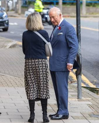 King Charles III visits veteran health care center in London LONDON, UNITED KINGDOM - NOVEMBER 5:&nbsp; King Charles III arrives at Chatfield Health Care in London, United Kingdom on November 5, 2025. King Charles’s visit to Chatfield. a center offering specialist health care to veterans, came ahead of Armistice Day anniversary. Ilyas Tayfun Salci Anadolu London United Kingdom. Editorial use only. Please get in touch for any other usage.  Copyright: x2025xAnadoluxIlyasxTayfunxSalcix