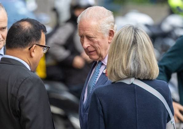 King Charles III visits veteran health care center in London LONDON, UNITED KINGDOM - NOVEMBER 5:&nbsp; King Charles III arrives at Chatfield Health Care in London, United Kingdom on November 5, 2025. King Charles’s visit to Chatfield. a center offering specialist health care to veterans, came ahead of Armistice Day anniversary. Ilyas Tayfun Salci Anadolu London United Kingdom. Editorial use only. Please get in touch for any other usage.  Copyright: x2025xAnadoluxIlyasxTayfunxSalcix