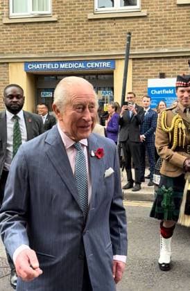 The King has visited a medical centre which provides extra understanding of patients who are veterans. Charles spoke to former armed forces personnel about their experiences and the vital help they receive through the tailored veteran-friendly programme at Chatfield Health Care (CHC), in south-west London., Credit:Alexander Seale Avalon united kingddom, London  Copyright: xAlexanderxSealex xAvalonx 1050503299