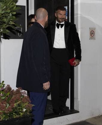 David Beckham knighthood 05 11 2025 Sir David Beckham celebrates his Knighthood with wife Victoria, family and friends at his pal Gordon Ramsay’s restaurant in Chelsea.  Copyright: xDarrenxFletcherx NINTCHDBPICT001036191416