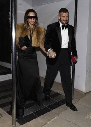 David Beckham knighthood 05 11 2025 Sir David Beckham celebrates his Knighthood with wife Victoria, family and friends at his pal Gordon Ramsay’s restaurant in Chelsea.  Copyright: xDarrenxFletcherx NINTCHDBPICT001036191520