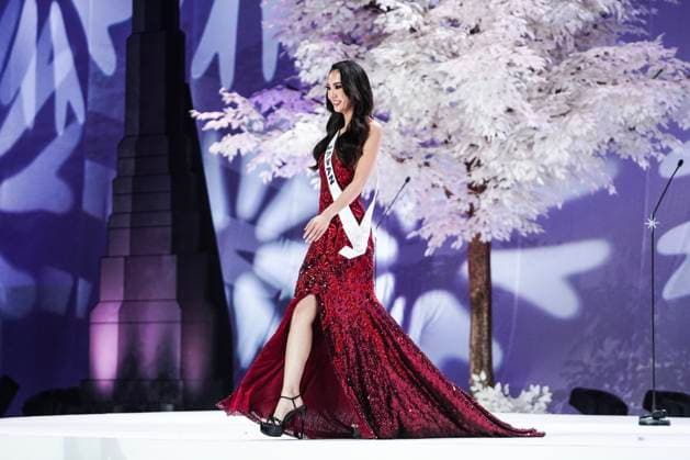 Miss Universe 2025 In Bangkok. Miss Japan Kaori Hashimoto presents on stage during the official Miss Universe 2025 welcome event in Bangkok, Thailand, on November 5, 2025. Women representing 120 nations compete in the 74th edition of the Miss Universe pageant, which takes place in Thailand. Bangkok Thailand  Copyright: xAnusakxLaowilasx originalFilename: laowilas-notitle251105_npMF4.jpg
