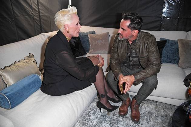 Brigitte Nielsen mit Ehemann Mattia Dessi bei der Präsentation der Marcel Remus Bettenwarenkollektion Bedtime Stories im Premium-Möbel- und Einrichtungshaus XXXLutz in Nürnberg am 05.11.2025