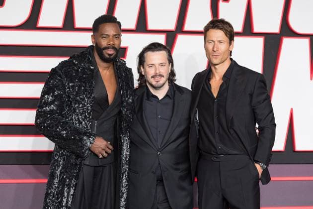 The Running Man UK Premiere in London LONDON, UNITED KINGDOM - NOVEMBER 05: Colman Domingo, Edgar Wright and Glen Powell attend the UK premiere of The Running Man at The Odeon Luxe, Leicester Square in London, United Kingdom on November 05, 2025. Wiktor Szymanowicz Anadolu London United Kingdom. Editorial use only. Please get in touch for any other usage.  Copyright: x2025xAnadoluxWiktorxSzymanowiczx