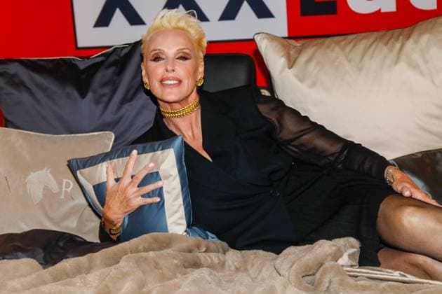 Marcel Remus präsentiert seine eigene Bettwäsche-Kollektion bei XXXLutz in Nürnberg Nürnberg, 0.11.2025 Brigitte Nielsen bei der Präsentation der Marcel Remus Bettwäsche-Kollektion bei XXXLutz in Nürnberg Bayern Copyright: xMatthiasxGränzdörferx