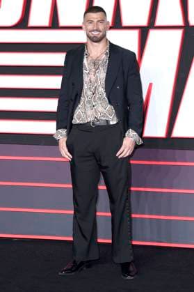 Jake Quickenden bei der Premiere des Kinofilms The Running Man im Odeon Luxe Leicester Square. London, 05.11.2025