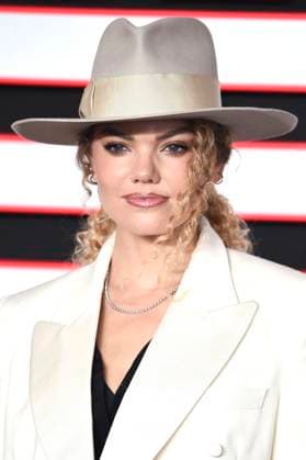 Becca Dudley bei der Premiere des Kinofilms The Running Man im Odeon Luxe Leicester Square. London, 05.11.2025