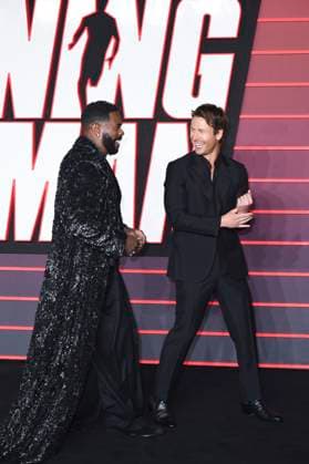 Colman Domingo und Glen Powell bei der Premiere des Kinofilms The Running Man im Odeon Luxe Leicester Square. London, 05.11.2025