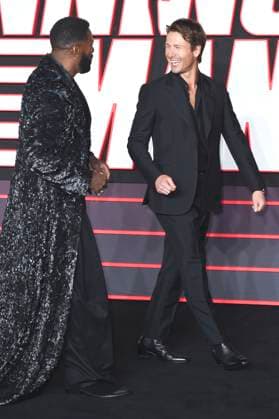 Colman Domingo und Glen Powell bei der Premiere des Kinofilms The Running Man im Odeon Luxe Leicester Square. London, 05.11.2025