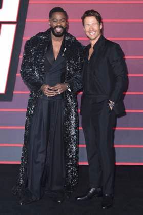 Colman Domingo und Glen Powell bei der Premiere des Kinofilms The Running Man im Odeon Luxe Leicester Square. London, 05.11.2025