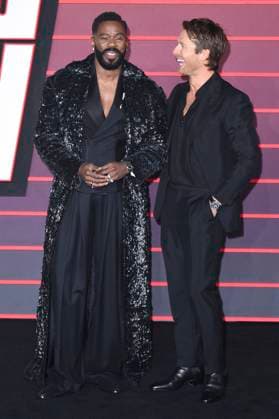 Colman Domingo und Glen Powell bei der Premiere des Kinofilms The Running Man im Odeon Luxe Leicester Square. London, 05.11.2025