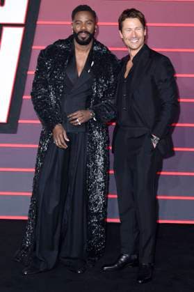 Colman Domingo und Glen Powell bei der Premiere des Kinofilms The Running Man im Odeon Luxe Leicester Square. London, 05.11.2025