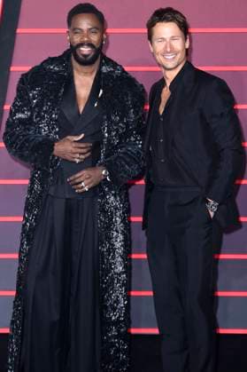 Colman Domingo und Glen Powell bei der Premiere des Kinofilms The Running Man im Odeon Luxe Leicester Square. London, 05.11.2025