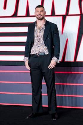 Jake Quickenden bei der Premiere des Kinofilms The Running Man im Odeon Luxe Leicester Square. London, 05.11.2025