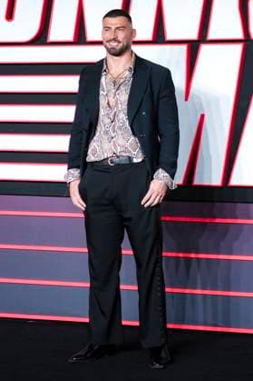 Jake Quickenden bei der Premiere des Kinofilms The Running Man im Odeon Luxe Leicester Square. London, 05.11.2025