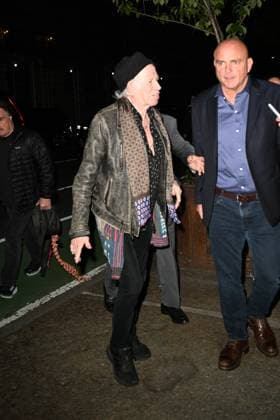 Celebrities arriving at the Soho Sessions to support actor Bruce Willis Featuring: Keith Richasrds Where: New York City, New York, United States When: 05 Nov 2025 Credit: Elder Ordonez INSTARimages EDITORIAL USE ONLY. NOT FOR USE BY NEWSPAPERS BASED IN THE UK. Copyright: xx instar55245361