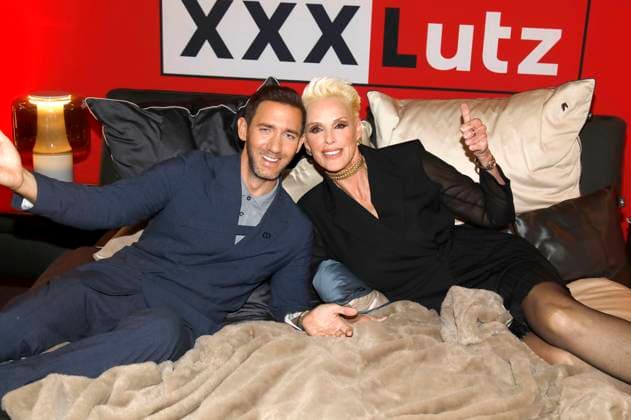 Marcel Remus und Brigitte Nielsen beim XXXLutz x Marcel Remus Collection Launch im Premium-Möbel- und Einrichtungshaus XXXLutz. Nürnberg, 05.11.2025