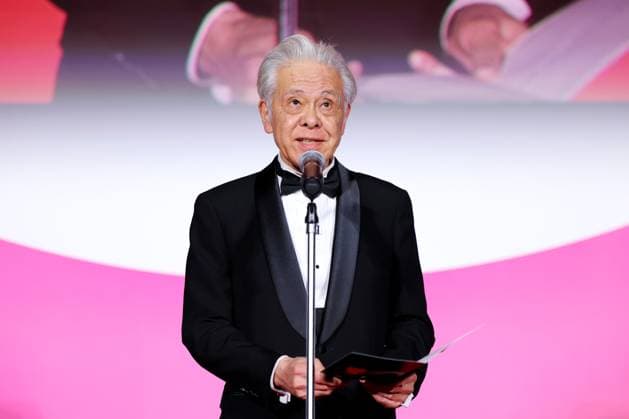 Hiroyasu Ando, November 05, 2025 - Hiroyasu Ando, speak after winning Award for The Audience Award for the film Blonde during the 38th Tokyo International Film Festival. award ceremony, in Tokyo, Japan on November 05, 2025.  aflo_309486550