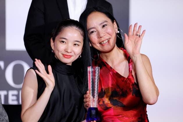 Momoko Fukuchi, Naomi Kawase, November 05, 2025 - Winners pose for the cameras during the closing ceremony of the 38th Tokyo International Film Festival. award ceremony, in Tokyo, Japan on November 05, 2025.  aflo_309487166