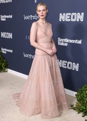 Los Angeles Premiere Of Neon s Sentimental Value American actress and singer Elle Fanning wearing a Fendi Couture dress and Cartier jewelry arrives at the Los Angeles Premiere Of Neon s Sentimental Value held at the DGA Theater Complex at The Directors Guild of America in Los Angeles, California, United States. DGA Theater Complex at The Directors Guild of America, Los Angeles, California, USA California United States  Copyright: xImagexPressxAgencyx originalFilename: collin-losangel251106_npplV.jpg