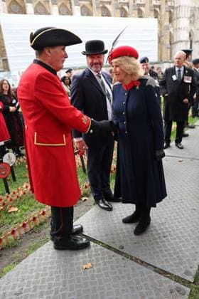 . 06 11 2025. London, United Kingdom. Queen Camilla at the 97th year of the Field of Remembrance at Westminster Abbey in London.  xStephenxLockx xi-Imagesx IIM-26357-0024