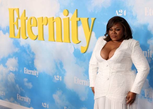 Da Vine Joy Randolph attends the Los Angeles Special Screening of A24 s Eternity at the AMC Century City 15 in Los Angeles, CA on Wednesday, November 5, 2025. Storyline: In an afterlife where souls have one week to decide where to spend eternity, Joan is faced with the impossible choice between the man she spent her life with and her first love, who died young and has waited decades for her to arrive.  LAP20251105835 GREGxGRUDT