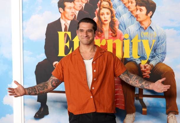 Tyler Posey attends the Los Angeles Special Screening of A24 s Eternity at the AMC Century City 15 in Los Angeles, CA on Wednesday, November 5, 2025. Storyline: In an afterlife where souls have one week to decide where to spend eternity, Joan is faced with the impossible choice between the man she spent her life with and her first love, who died young and has waited decades for her to arrive.  LAP20251105842 GREGxGRUDT