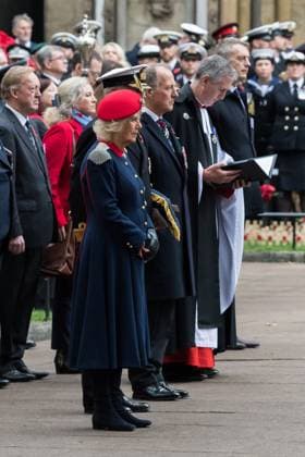 November 6, 2025, London, England, United Kingdom: British QUEEN CAMILLA visits Field of Remembrance in the grounds of Westminster Abbey where wooden crosses are planted each year in November to commemorate those who have lost their lives serving in the Armed Forces. London United Kingdom - ZUMAs371 20251106_zip_s371_044 Copyright: xWiktorxSzymanowiczx