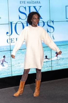 Six Jours Ce Printemps-La Premiere - Paris AJ Eye Haidara attending the Six Jours Ce Printemps-La (Printemps La) Premiere at the UGC Cine Cite Les Halles in Paris, France on November 6, 2025. Photo by Alexis Jumeau ABACAPRESS.COM Paris France  Copyright: xJumeauxAlexis ABACAx
