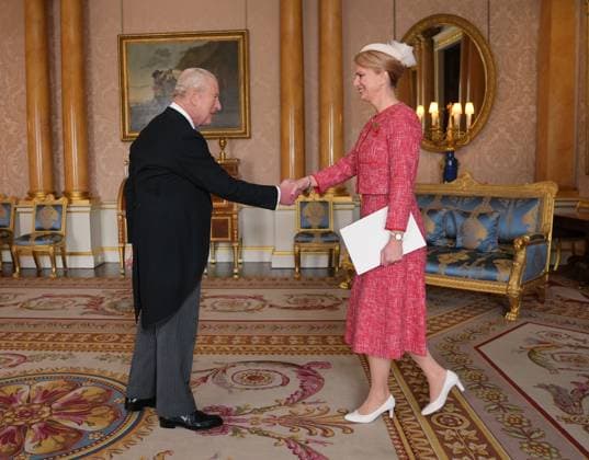 Audience at Buckingham Palace Kristina Miskowiak Beckvard, Ambassador of Denmark, presents her credentials to King Charles III during a private audience at Buckingham Palace, London. Picture date: Thursday November 6, 2025., Credit:Yui Mok Avalon UK, London  Copyright: xYuixMokx xAvalonx 1050801551