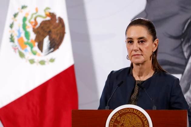 Mexican President Claudia Sheinbaum Pardo, speaks about the harassment she suffered at the hands of a man while on her way to the Ministry of Public Education (SEP) on Tuesday, November 4. The accused was arrested, the president indicated during a press conference at the National Palace on November 6, 2025, in Mexico City. Mexico City Mexico - ZUMAe321 20251106_zia_e321_002 Copyright: xLuisxBarronx