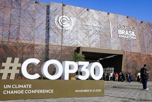 COP30 climate summit in Brazil The venue for the 30th session of the Conference of the Parties to the U.N. Framework Convention on Climate Change, known as COP30, is pictured in Belem, Brazil, on Nov. 6, 2025.  A14AA0005013588P