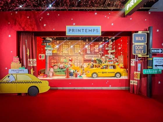 Inauguration des Vitrines animus et des illuminations de Noel 2024 du Printemps Launch of the Christmas windows animations and lights at Le Printemps Jean Gasnier, Diane Kruger et Laetitia Henry 450435 2000 01 01 Paris France  Copyright: xSebastienxFremontx xStarfacex STAR_450435_008