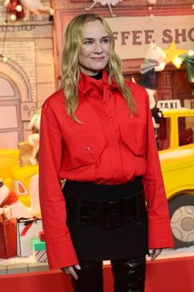 Inauguration des Vitrines animus et des illuminations de Noel 2024 du Printemps Launch of the Christmas windows animations and lights at Le Printemps Diane Kruger 450435 2000 01 01 Paris France  Copyright: xSebastienxFremontx xStarfacex STAR_450435_016