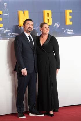 London, England, United Kingdom: Nuremberg film premiere in Leicester Square, London. Pictured: James Vanderbilt London United Kingdom  - ZUMAp169 20251106_zea_p169_1036 Copyright: xCRISTINAxMASSEIx